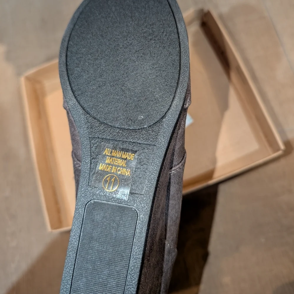 Marco Republic Wedge Charcoal Gray Boots / Bootie Size 11 - Picture 4 of 9